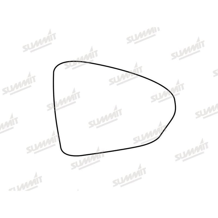 Summit Stick-On Standard Mirror Glass fits Fiat Tipo 16 to 17 RHS - Summit Shop
