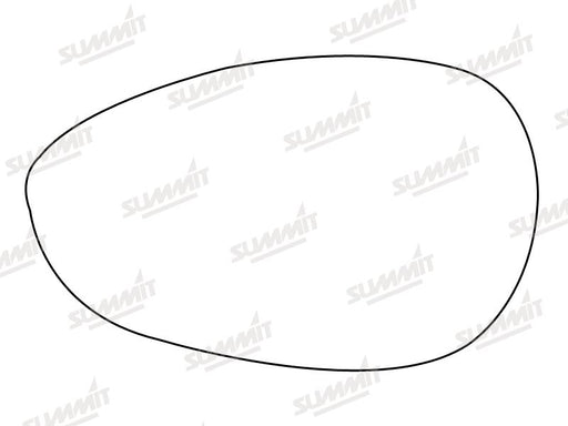 Summit Non-Heated Base Plate With Standard Mirror Glass fits Fiat 500 Punto 05 on LHS - Summit Shop