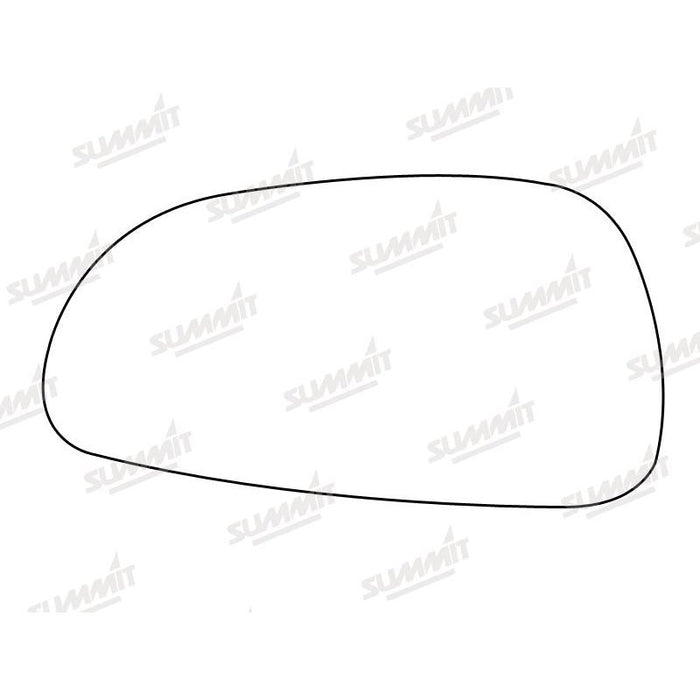Summit Stick-On Standard Mirror Glass fits Mazda 626 94 on LHS - Summit Shop