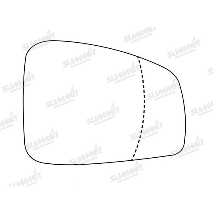 Summit Stick-On Aspheric Mirror Glass fits Renault Laguna 08 on RHS - Summit Shop