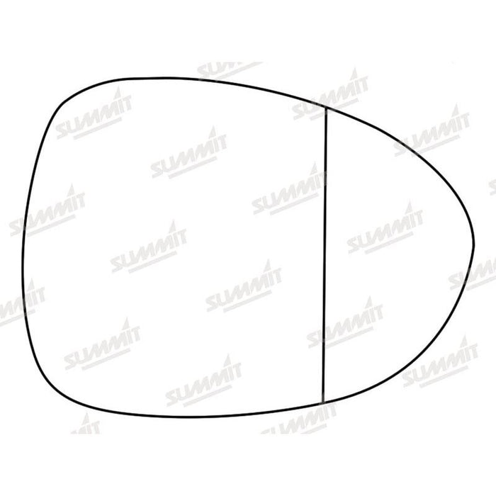 Summit Stick-On Aspheric Mirror Glass fits Mazda MX-5 10 to 16 RHS - Summit Shop