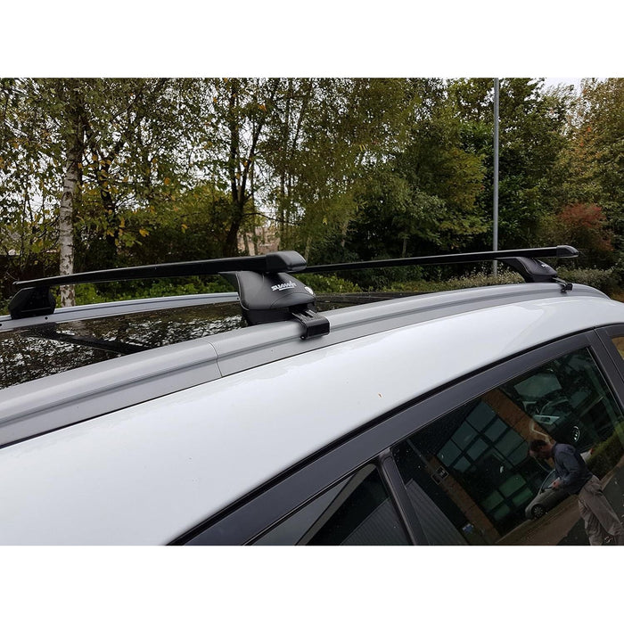 Running Rails Rn45 SUP-857F Premium Integrated Railing Bar for Cars with Running Rails, B ...