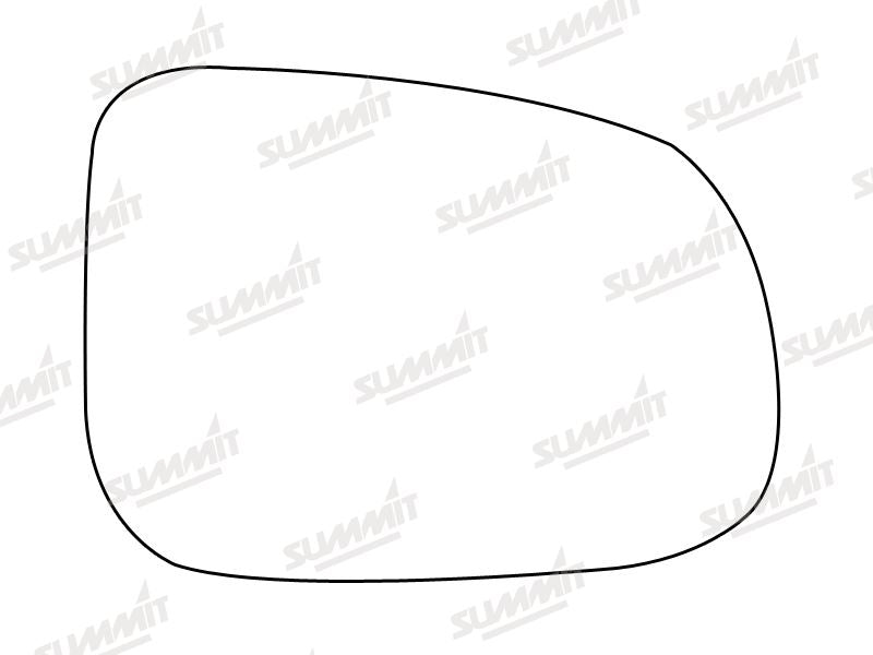 Summit Heated Base Plate With Blind Spot Mirror Glass fits Volvo S60 09 to 15 RHS - Summit Shop