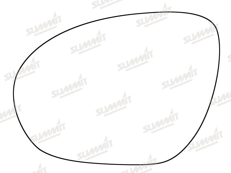 Summit Heated Base Plate With Standard Mirror Glass fits Nissan Juke 10 to 14 LHS - Summit Shop