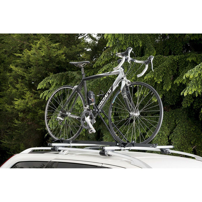 Car Roof Mounted Rack Bar Mounted Bike Cycle Carrier Upright Bike Carrier - Summit Shop
