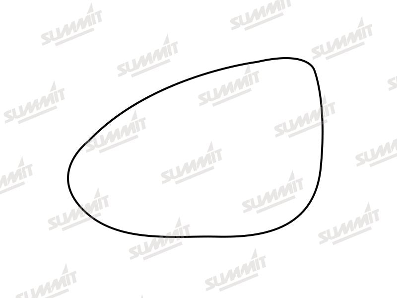 Summit Stick-On Standard Mirror Glass fits Chevrolet Aveo 12 to 17 LHS - Summit Shop
