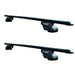 SUP-815 Premium Railing Roof Bar for Cars with Raised Running Rails, Black Steel, Set of 2 - Summit Shop