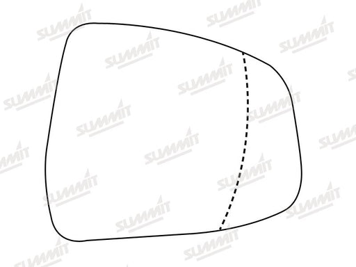 Summit Heated Base Plate With Blind Spot Mirror Glass fits Ford Focus 08 on Mondeo 07 on RHS - Summit Shop