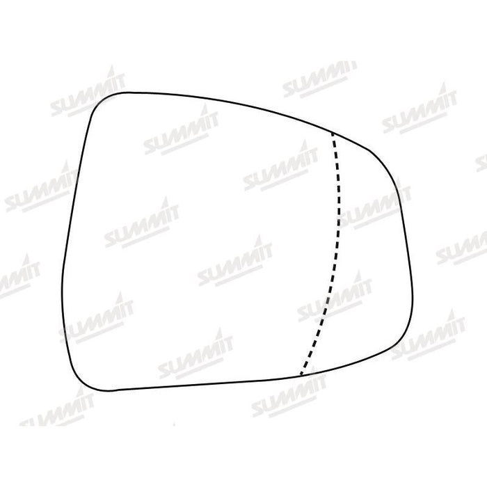 Summit Heated Base Plate With Blind Spot Mirror Glass fits Ford Focus 08 on Mondeo 07 on RHS - Summit Shop