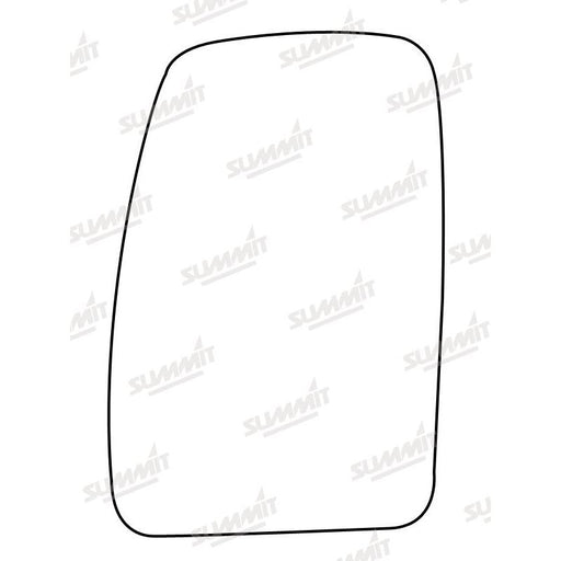 Summit Non-Heated Base Plate With Commercial Mirror Glass fits Renault Master 03 to 10 LHS - Summit Shop