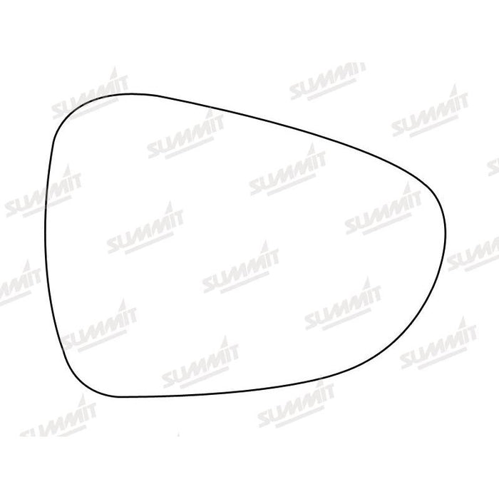 Summit Stick-On Standard Mirror Glass fits Citroen C5 08 on RHS - Summit Shop