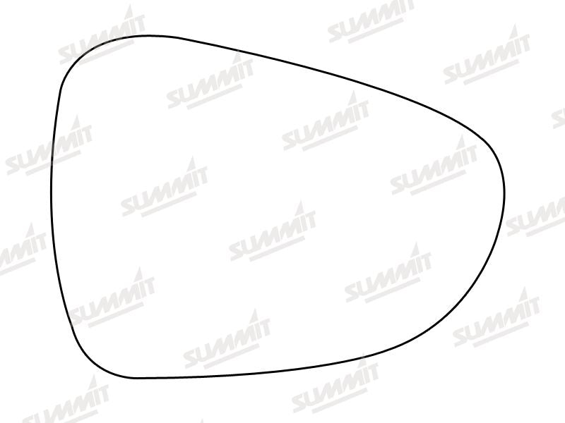 Summit Stick-On Standard Mirror Glass fits Citroen C5 08 on RHS - Summit Shop