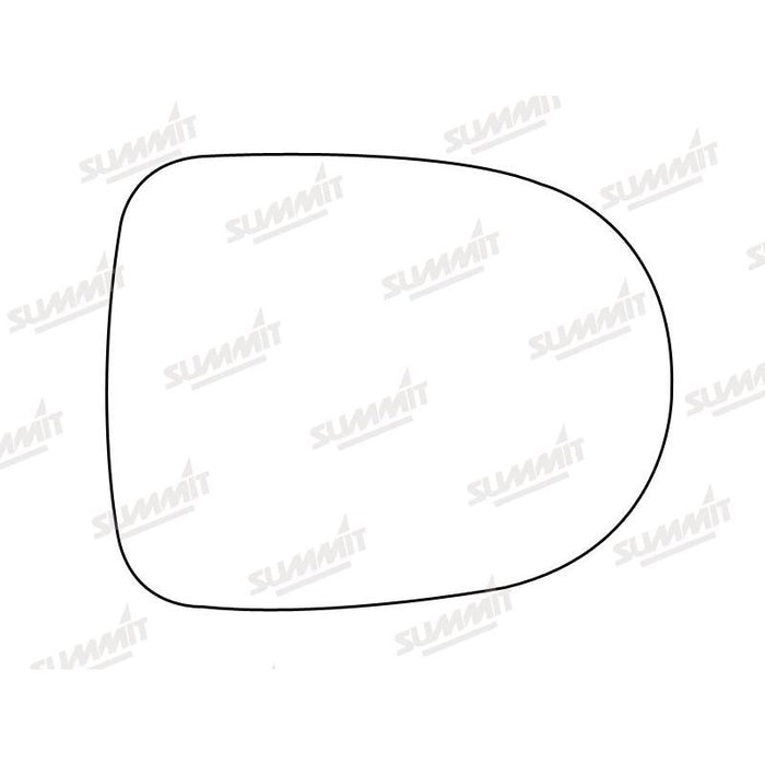 Summit Stick-On Standard Mirror Glass fits Renault Clio Modus LHS RHS - Summit Shop