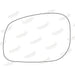 Summit Stick-On Standard Mirror Glass fits Land Rover Freelander 98 on LHS - Summit Shop