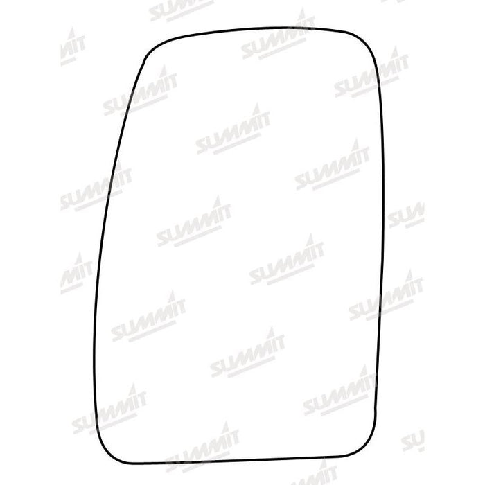 Summit Stick-On Commercial Mirror Glass fits Renault Master 98 on LHS - Summit Shop