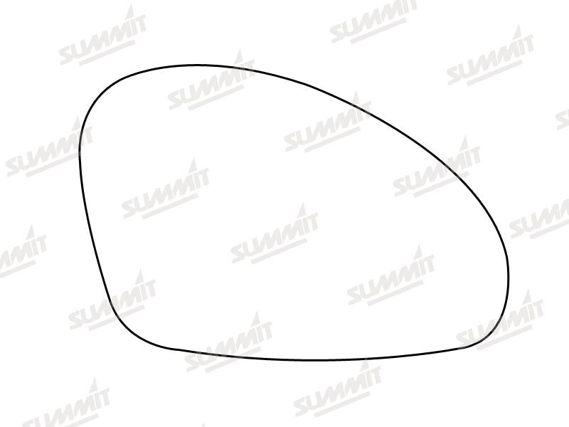 Summit Stick-On Standard Mirror Glass fits Seat Ibiza 02 on RHS - Summit Shop