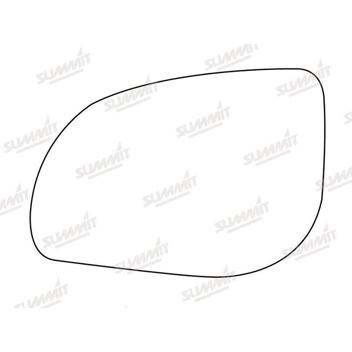 Summit Stick-On Standard Mirror Glass fits Hyundai i10 i20 09 on LHS - Summit Shop