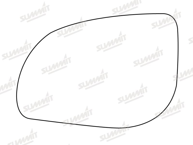 Summit Stick-On Standard Mirror Glass fits Hyundai i10 i20 09 on LHS - Summit Shop