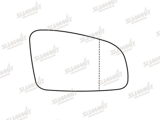 Summit Stick-On Aspheric Mirror Glass fits Renault Espace 03 to 15 RHS - Summit Shop