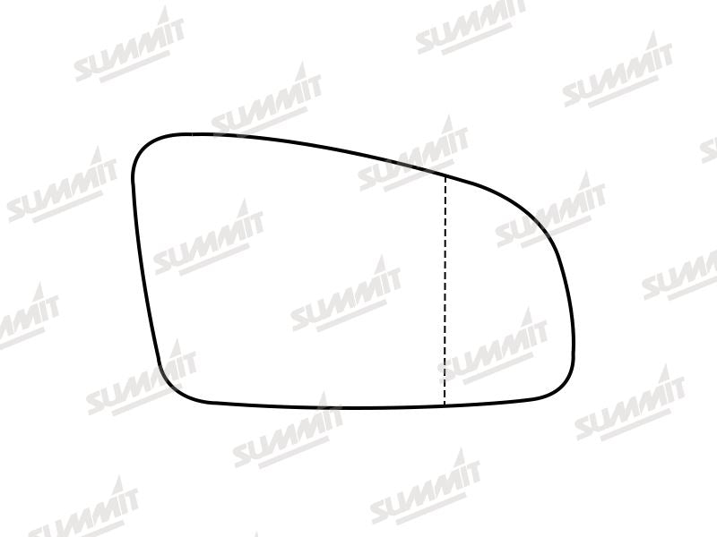 Summit Stick-On Aspheric Mirror Glass fits Renault Espace 03 to 15 RHS - Summit Shop