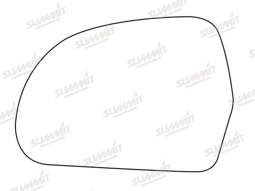 Summit Heated Base Plate With Blind Spot Mirror Glass fits Audi A4 08 to 10 LHS - Summit Shop