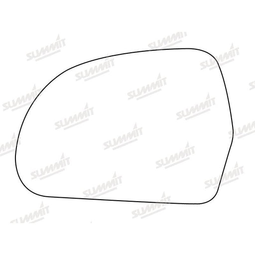 Summit Heated Base Plate With Blind Spot Mirror Glass fits Audi A4 08 to 10 LHS - Summit Shop