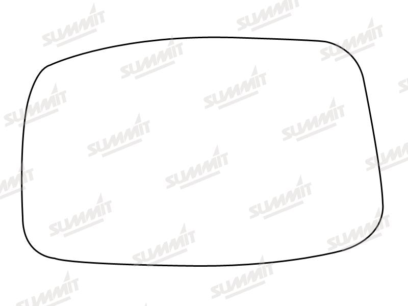 Summit Stick-On Standard Mirror Glass fits Peugeot 807 02 on LHS - Summit Shop