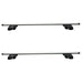 SUP-930C Premium Railing Roof Bar for Cars with Raised Running Rails, Aluminium, Set of 2 - Summit Shop