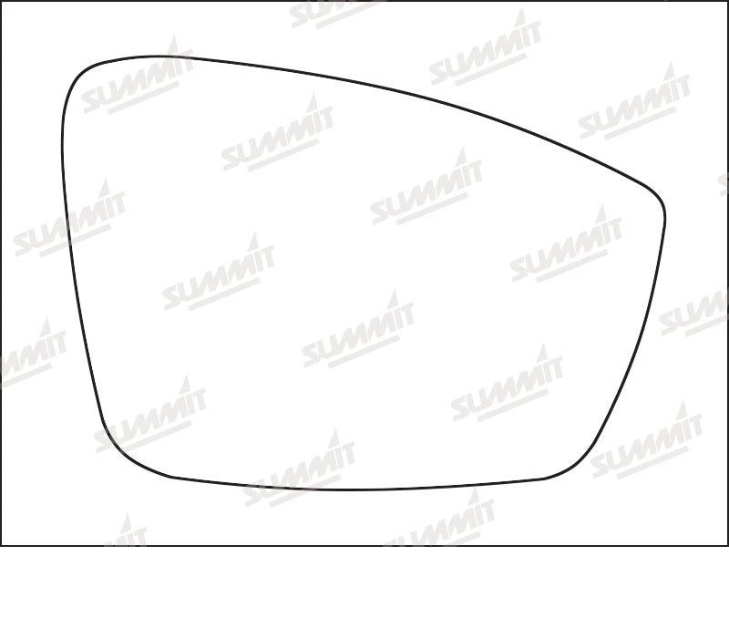 Summit Stick-On Standard Mirror Glass fits VW Up 12 on RHS - Summit Shop
