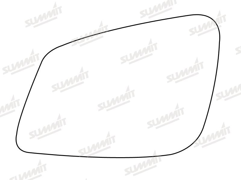 Summit Stick-On Standard Mirror Glass fits BMW 5 Series 10 on LHS - Summit Shop