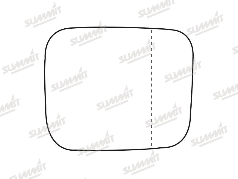 Summit Heated Base Plate With Blind Spot Mirror Glass fits Jeep Renegade 13 on LHS - Summit Shop