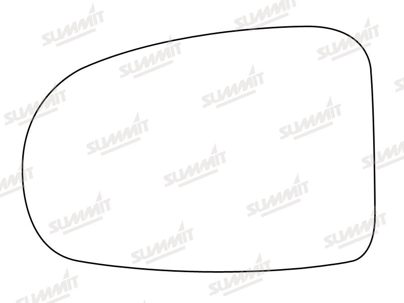 Summit Stick-On Aspheric Mirror Glass fits Toyota Avensis 08 on LHS - Summit Shop