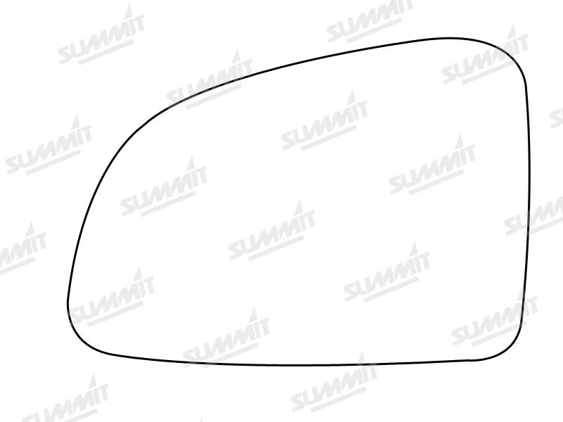 Summit Non-Heated Base Plate With Standard Mirror Glass fits Vauxhall Meriva 03 on LHS - Summit Shop