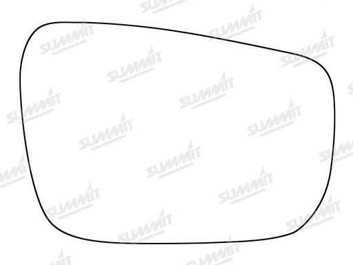 Summit Stick-On Standard Mirror Glass fits Nissan Navara 05 to 15 LHS - Summit Shop