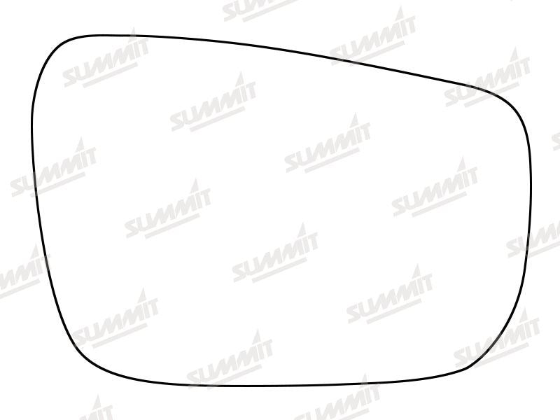 Summit Stick-On Standard Mirror Glass fits Nissan Navara 05 to 15 LHS - Summit Shop