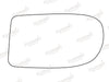 Summit Stick-On Standard Mirror Glass fits Renault Espace Mk2 LHS - Summit Shop