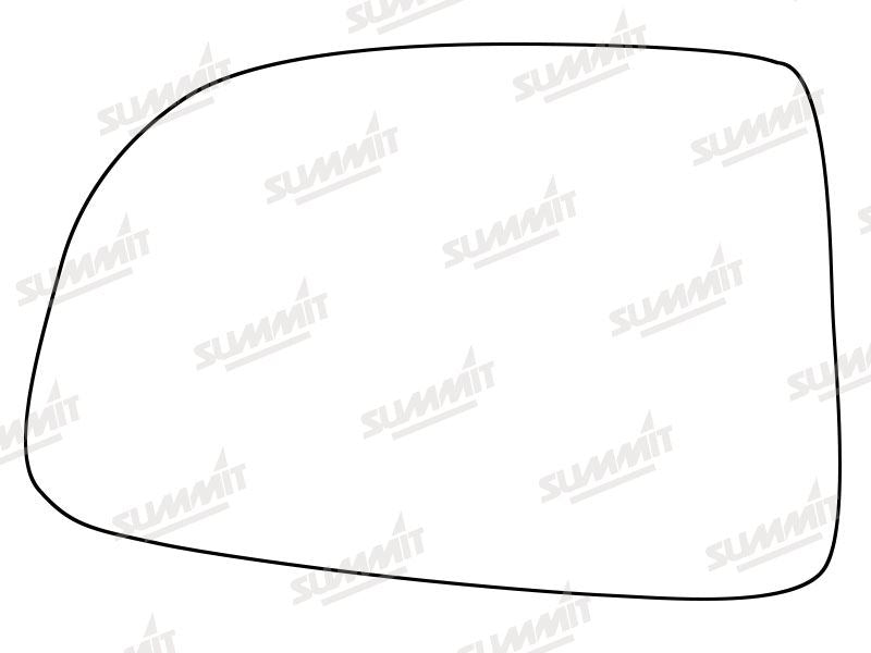 Summit Stick-On Standard Mirror Glass fits Kia Carens LHS - Summit Shop