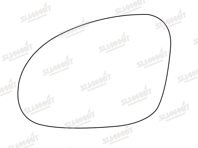 Summit Stick-On Standard Mirror Glass fits VW Golf Passat 05 on LHS - Summit Shop