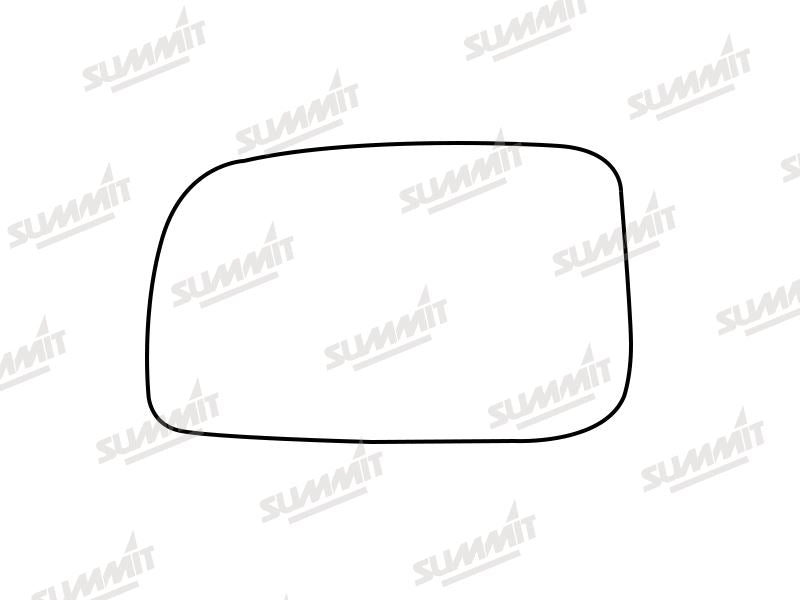 Summit Stick-On Standard Mirror Glass fits Daihatsu Sirion 07 to 14 LHS - Summit Shop