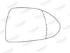 Summit Stick-On Standard Mirror Glass fits Vauxhall Corsa 07 on RHS - Summit Shop