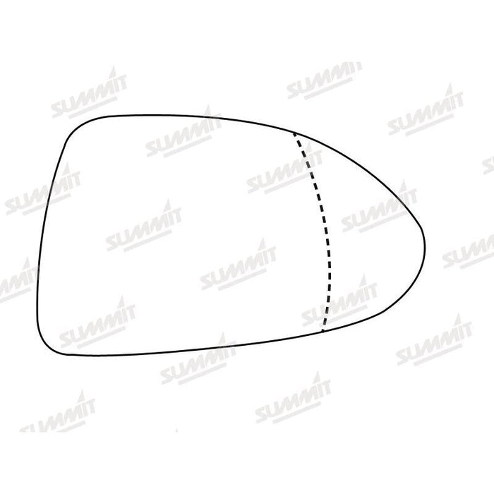 Summit Stick-On Standard Mirror Glass fits Vauxhall Corsa 07 on RHS - Summit Shop