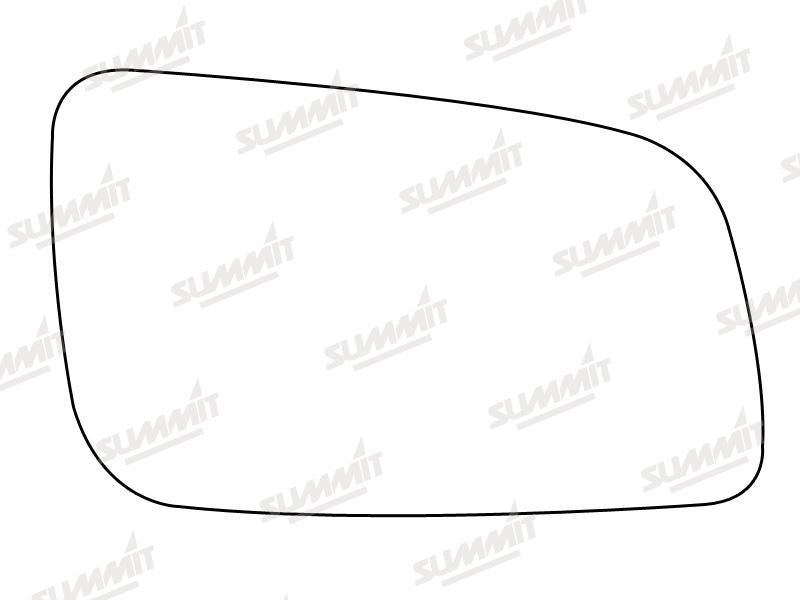 Summit Non-Heated Base Plate With Standard Mirror Glass fits Vauxhall Astra 98 on RHS - Summit Shop