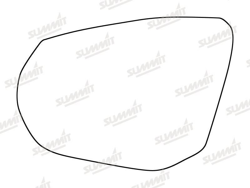 Summit Heated Base Plate With Standard Mirror Glass fits Audi Q2 16 on LHS - Summit Shop