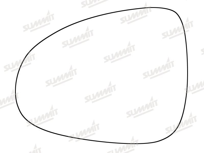 Summit Stick-On Standard Mirror Glass fits VW Touareg 13 on LHS - Summit Shop