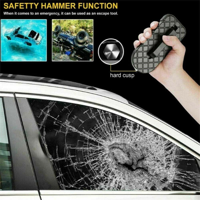 Car Door Step For Roof Access Universal Car Step Hook For Roof Suv Trucks Folding Aluminum Alloy Vehicle Door Latch Step Pedal With Glass Breaker Safety Hammer Max Load 400lbs 2 Pack Black