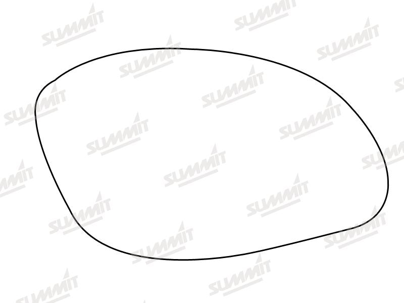 Summit Non-Heated Base Plate With Standard Mirror Glass fits Vauxhall Vectra 99 to 02 RHS - Summit Shop