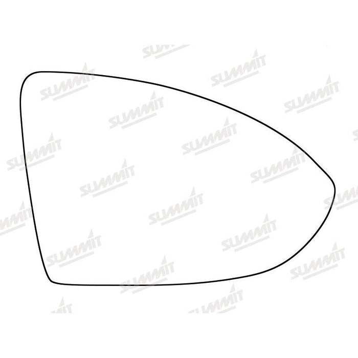 Summit Stick-On Standard Mirror Glass fits VW Golf Mk 7 13 on RHS - Summit Shop