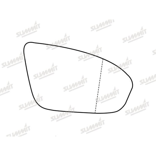 Summit Stick-On Aspheric Mirror Glass fits BMW 5 Series, M5, F10 & F18 13 to 17 RHS - Summit Shop