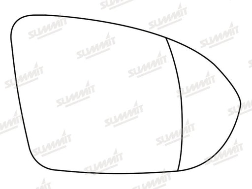 Summit Stick-On Aspheric Mirror Glass fits Vauxhall Astra K 16 to 17 RHS - Summit Shop