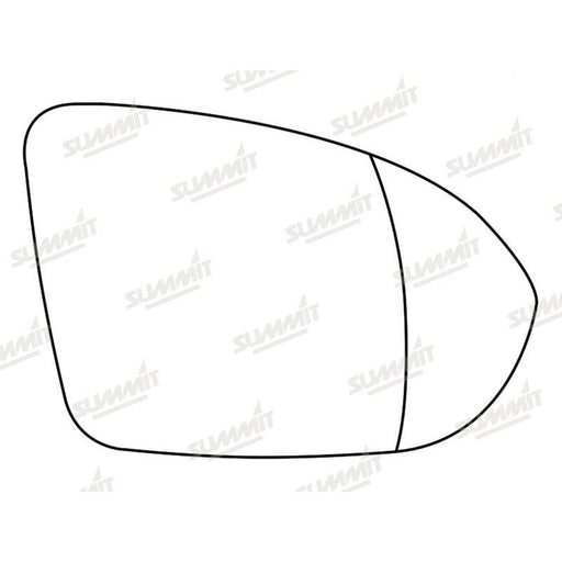 Summit Stick-On Aspheric Mirror Glass fits Vauxhall Astra K 16 to 17 RHS - Summit Shop